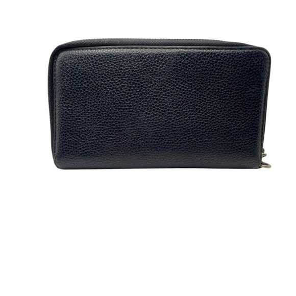 MICHAEL Michael Kors Large Scalloped Leather Clutch - Navy - Picture 10 of 12